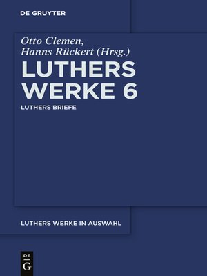 cover image of Luthers Briefe